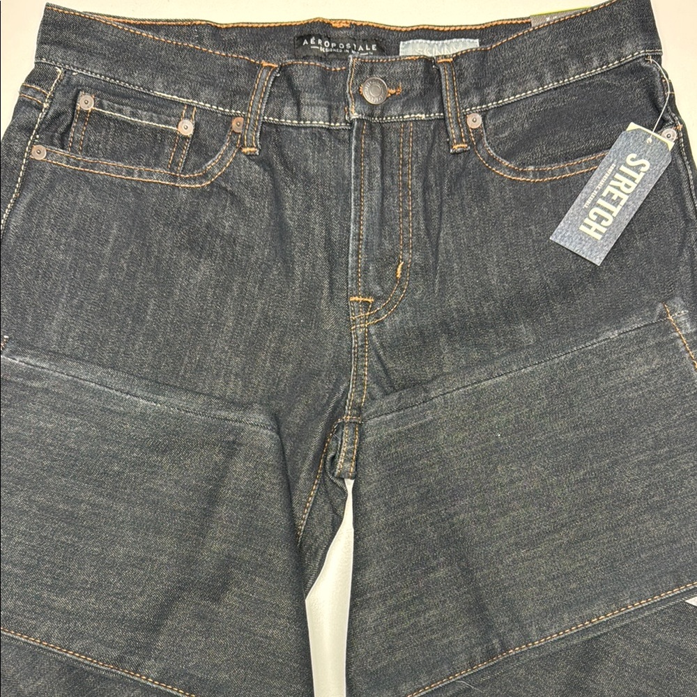 Aeropostale Men's Stretch Skinny Jeans - Dark Blue
